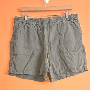 Talbots Olive Green Drawstring Soft Shorts - Size Large
